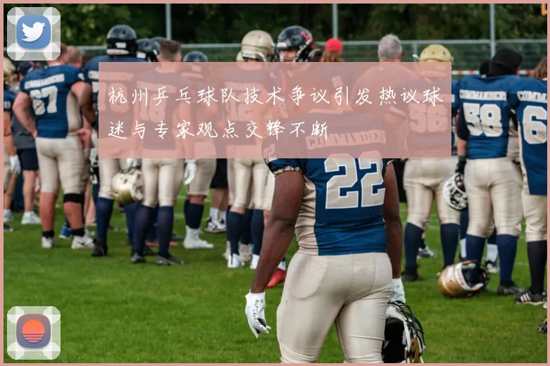 杭州乒乓球队技术争议引发热议球迷与专家观点交锋不断